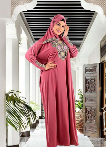 prayer dress pink color from lebsy free size code 456