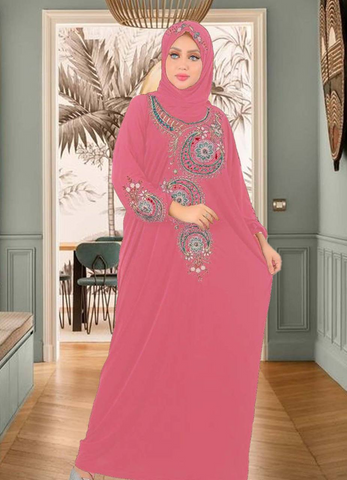 women's religious prayer wear pink color from lebsy free size code 510