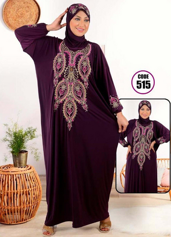 prayer dress purple color from lebsy free size code 515