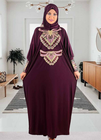 prayer dress purple color from lebsy free size code 459