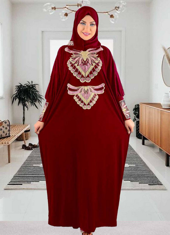 prayer dress red color from lebsy free size code 459