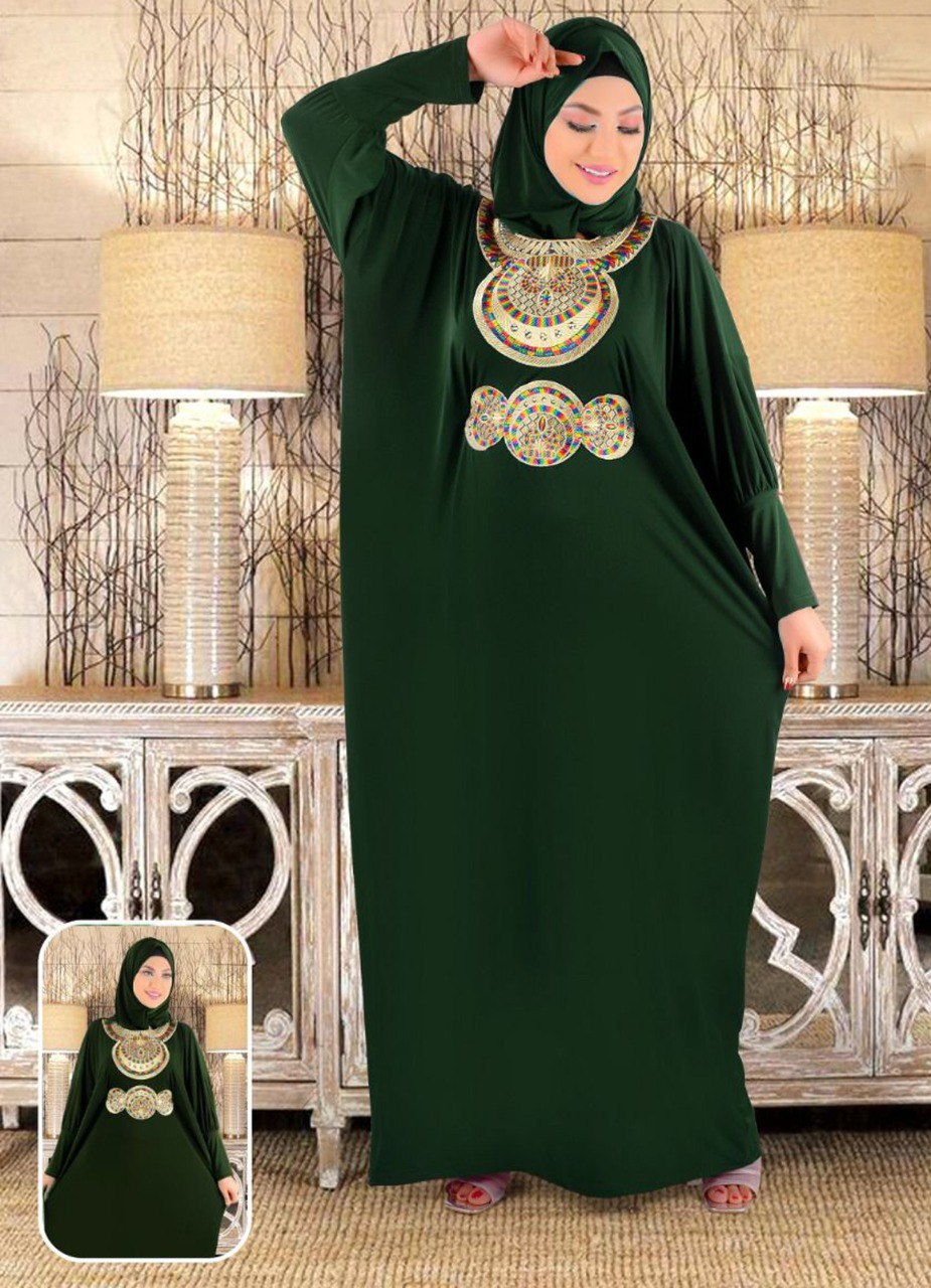 prayer dress green color from lebsy free size code 467