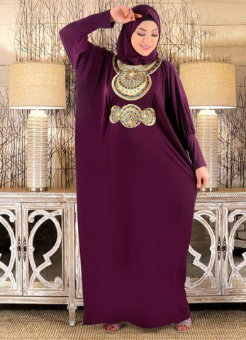 prayer dress purple color from lebsy free size code 467