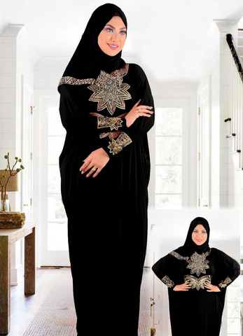 prayer dress black color from lebsy free size code 462