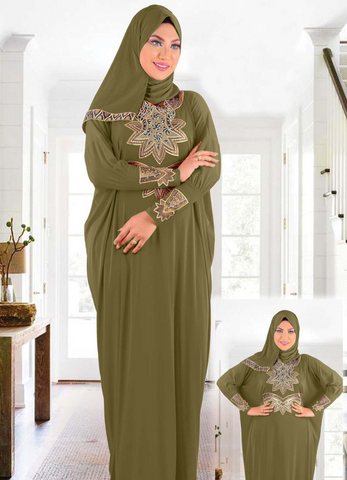 prayer dress oily color from lebsy free size code 462