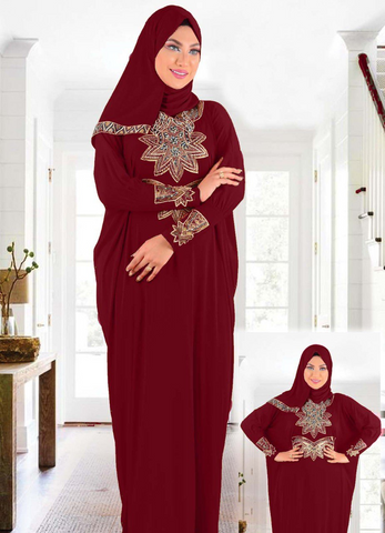 prayer dress red color from lebsy free size code 462