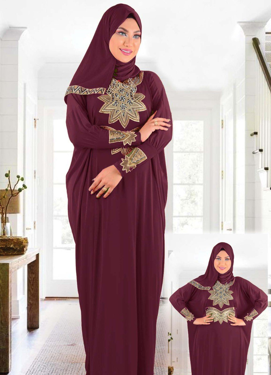 prayer dress purple  color from lebsy free size code 462