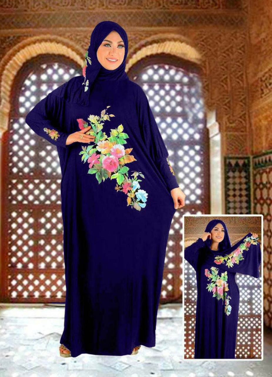long dress dark blue color from lebsy free size code 008