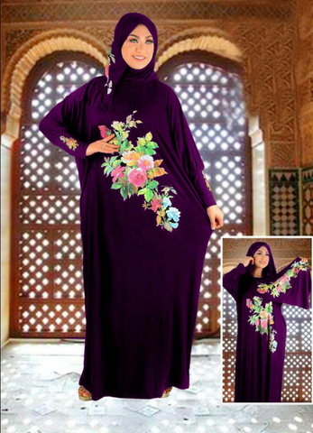 long dress purple color from lebsy free size code 008